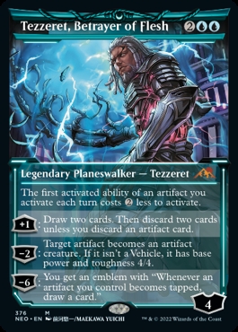 Tezzeret, Betrayer of Flesh Kamigawa- Neon Dynasty Soft Glow Frame
